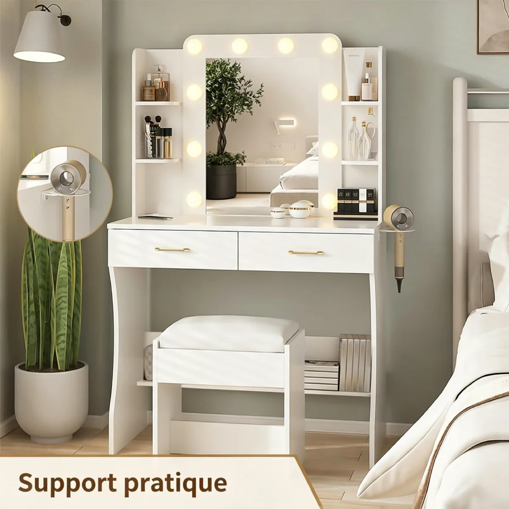 Coiffeuse Studio Compacte ELMEVIA - vue d'ensemble
